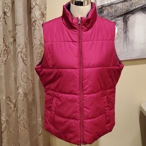 Made for LIFE Pink Sleeveless PufferVest NWOT